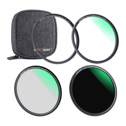 Magnetic UV, Circular Polarizer & ND1000 Filter Kit with Case (77mm) K&F Concept