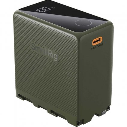 smallrig np f970 usb c rechargeable camera battery green 4577 01