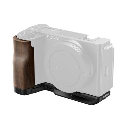 L-Shape Mount Plate with Wooden Handle for Sony ZV-E10 II 4864 SmallRig