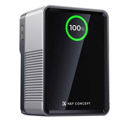 2024 07 23 at 22 12 51 kf concept 99wh v mount battery with pd100w usb c fast charging and multi output ports tft digital screen emergency light for professional photography kentfaith