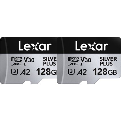 Lexar microSDXC Professional SILVER Plus 1066x UHS-I/U3/A2/4K R205/W150 (V30) 128GB - 2pack