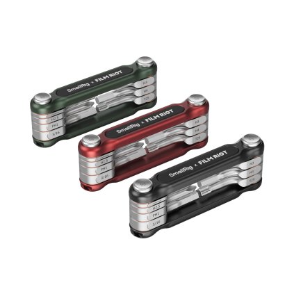 x FILM RIOT 7-in-1 Folding Wrench Set with Multiple Angle Positioning (Red) 4811 SmallRig