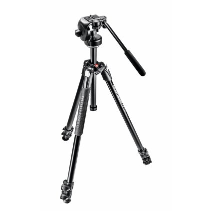 Manfrotto 290 Xtra Alu 3-Section Tripod Kit with 1