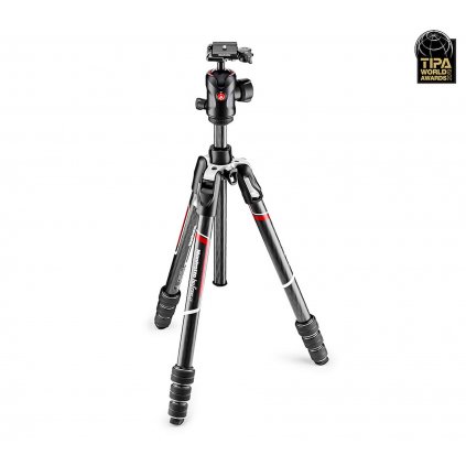 Manfrotto Befree GT Carbon fibre Tripod twist lock