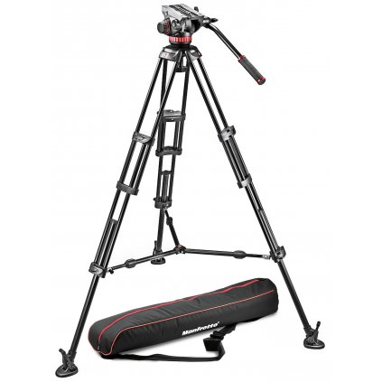 Manfrotto Tripod with fluid video head, Aluminium