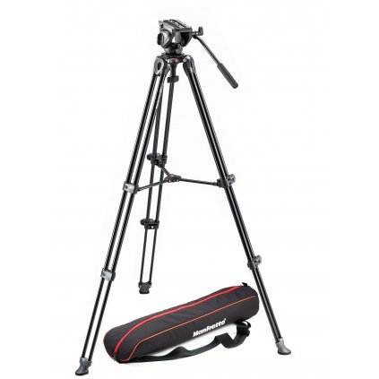 Manfrotto Tripod with fluid video head Lightweight