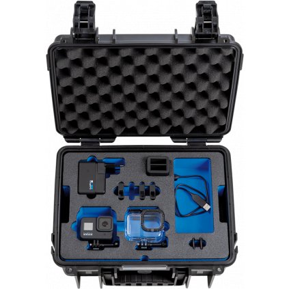 BW Outdoor Cases Type 3000 for 2 GoPro Hero 8, waterproof, black
