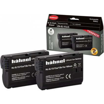 Hähnel Battery Nikon HL-EL15/15A/15B / EN-EL15A/B/C Twin Pack