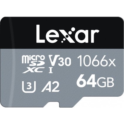 Lexar Pro 1066x microSDHC/microSDXC UHS-I (SILVER) R160/W70 64GB