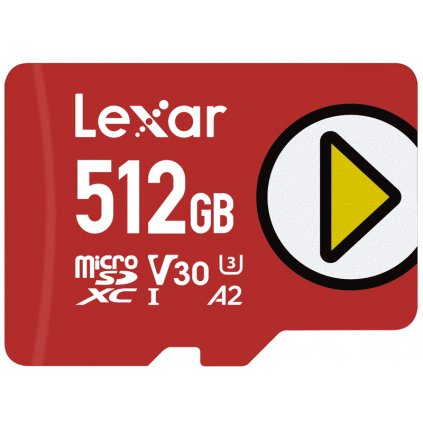 Lexar microSDXC PLAY UHS-I/A2/U3 R160/W100 (V30) 512GB