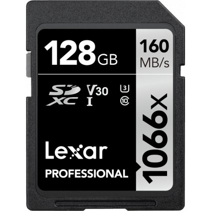 Lexar SDXC Pro 1066x U3 UHS-I R160/W120 (V30) 128GB