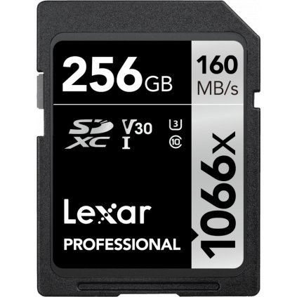 Lexar SDXC Pro 1066x U3 UHS-I R160/W120 (V30) 256GB