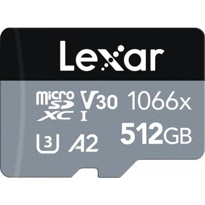 Lexar microSDXC SILVER 1066x UHS-I/U1/A2 R160/W120 (V30) 512GB