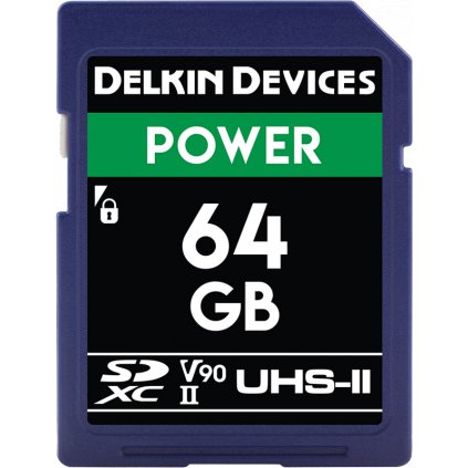 Delkin SDXC Power 2000X UHS-II U3 (V90) R300/W250 64GB