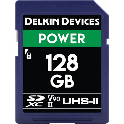Delkin SDXC Power 2000X UHS-II U3 (V90) R300/W250 128GB