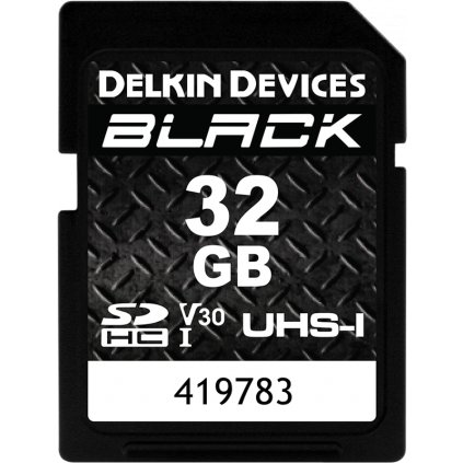 Delkin SDHC BLACK Rugged UHS-I R90/W90 (V30) 32GB