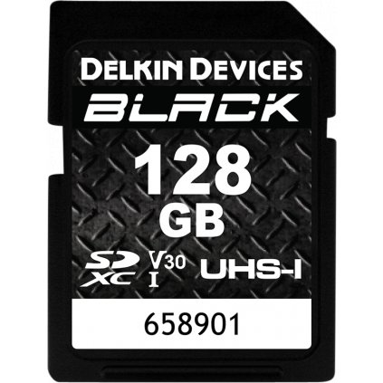 Delkin SDXC BLACK Rugged UHS-I R90/W90 (V30) 128GB