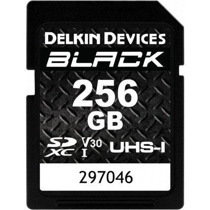 Delkin SD BLACK Rugged UHS-I (V30) R90/W90 256GB