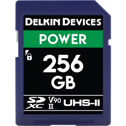 Delkin SDXC Power 2000X UHS-II U3 (V90) R300/W250 256GB