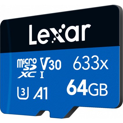 Lexar microSDXC 633x UHS-I/A1/U3/10 R95/no adap (V30) 64GB