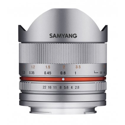 Objektív Samyang MF 8mm F2.8 Fisheye II APS-C Sony E (Silver)