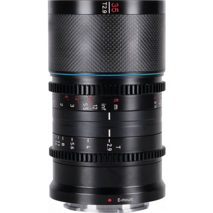 Sirui Anamorphic Lens Saturn 35mm T2.9 1.6x Carbon Fiber Full Frame E-Mount (Blue Flare)