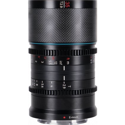 Sirui Anamorphic Lens Saturn 35mm T2.9 1.6x Carbon Fiber Full Frame DL-Mount (Blue Flare)
