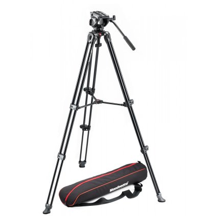 Tripod with fluid video head Lightweight MVK500AM Manfrotto