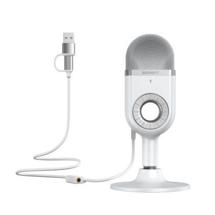 Smallrig simorr Wave U1 USB Condenser Microphone (White) 3492 SmallRig