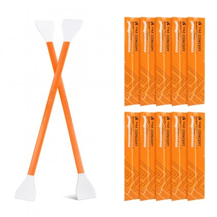 10Pcs Double-Headed Cleaning Stick Set, CMOS APS-C Frame Cleaning Stick 16mm Cleaning Cloth Sticks Set K&F Concept