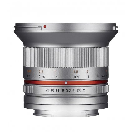 Objektív Samyang MF 12mm F2.0 APS-C Canon M (Silver)