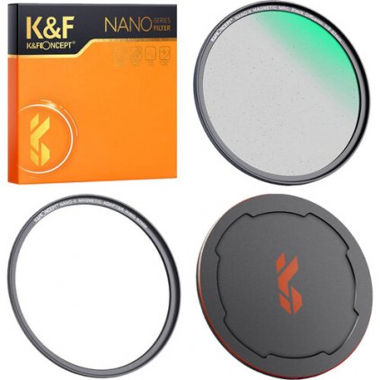 Nano-X Magnetic Black Mist Filter 1/8 with Adapter Ring & Lens Cap (82mm) K&F Concept