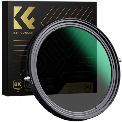 K&F 52MM XB42 Nano-X CPL+Variable/Fader NDX ND2~ND32,Waterproof, Anti Scratch, Green Coated K&F Concept