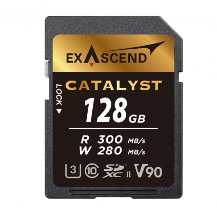 Catalyst UHS-II SD card, V90,128GB Exascend