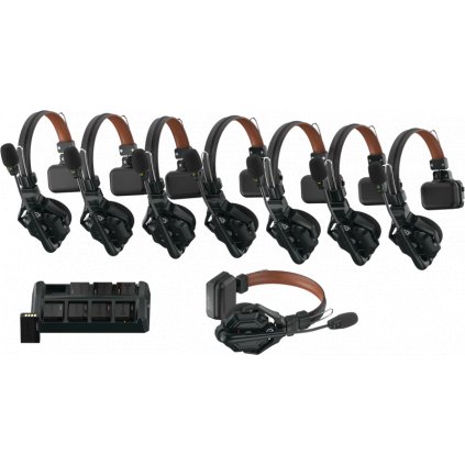 Hollyland Solidcom C1 Pro Wireless Intercom System with 8 ENC headsets