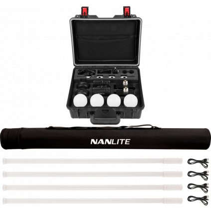 Kit Nanlite Pavotube T8-7X-4 Light kit & Pavobulb 10C 4 Bulb kit