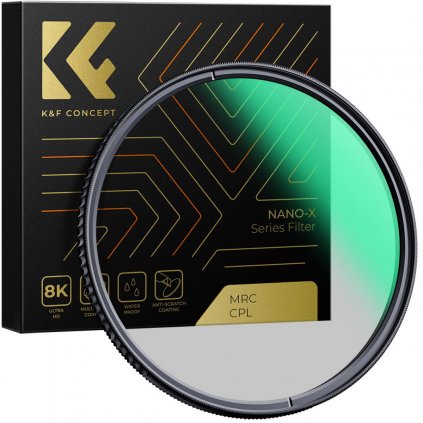 K&F 72MM XC16 Nano-X B270 CPL Filter, HD, Waterproof, Anti Scratch, Green Coated K&F Concept