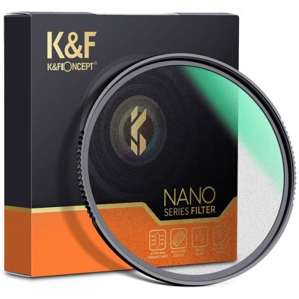 K&F 82MM Nano-X Black Mist Filter 1, HD, Waterproof, Anti Scratch, Green Coated K&F Concept