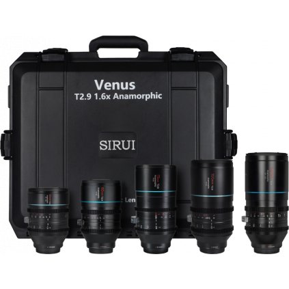 Sirui Anamorphic Venus 5x Lens Kit (35/50/75/100/150mm) + Hard case E-Mount