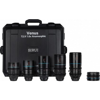 Sirui Anamorphic Venus 5x Lens + Adapter Kit (35/50/75/100/150mm) +Adapter + Hard case E-Mount