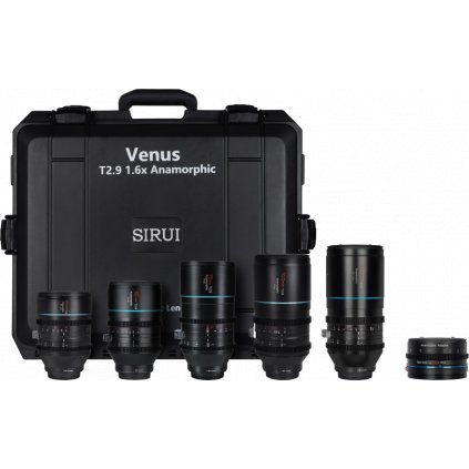 Sirui Anamorphic Venus 5x Lens + Adapter Kit (35/50/75/100/150mm) +Adapter + Hard case RF-Mount