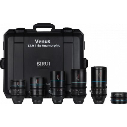 Sirui Anamorphic Venus 5x Lens + Adapter Kit (35/50/75/100/150mm) +Adapter + Hard case L-Mount
