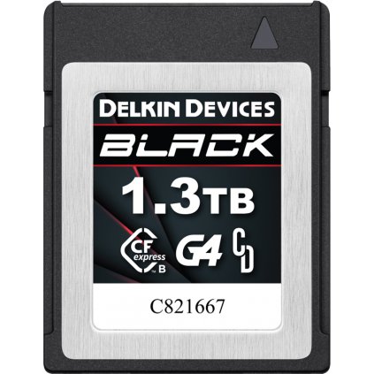 Delkin CFexpress BLACK R1800/W1560 (G4) 1,3TB