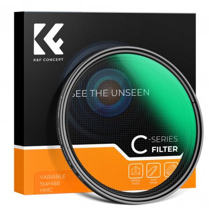 K&F 72MM Variable Star 4-8 Filter, Green Coated Optical Glass K&F Concept