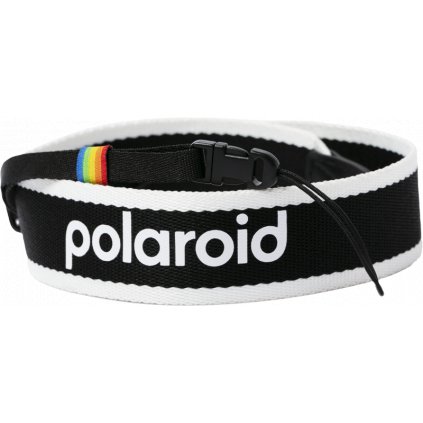 Polaroid Camera Strap Flat Black & White
