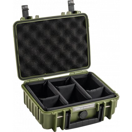 BW Outdoor Cases Type 1000 / Bronze green (divider system)