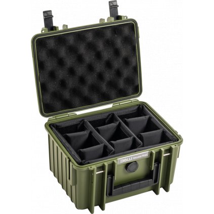 BW Outdoor Cases Type 2000 / Bronze green (divider system)