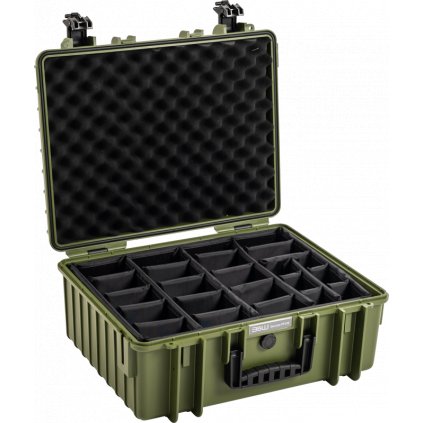 BW Outdoor Cases Type 6000 / Bronze green (divider system)