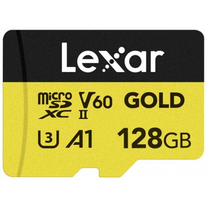 Lexar microSDXC GOLD UHS-II/C10/A1/U3 R280/W100 (V60) 128GB