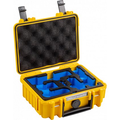 B&W Cases Type 500 for DJI Osmo Pocket 3 Creator Combo, Yellow